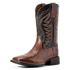 Ariat Men Amos Western Boot | Hand Stained Red-Brown