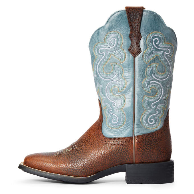 Ariat Women Quickdraw Western Boot | Brown Oily Rowdy