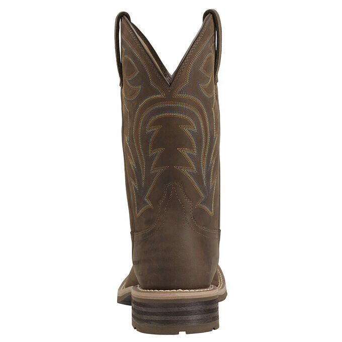 Ariat Men Hybrid Rancher Waterproof Western Boot | Oily Distressed Brown