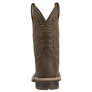 Ariat Men Hybrid Rancher Waterproof Western Boot | Oily Distressed Brown
