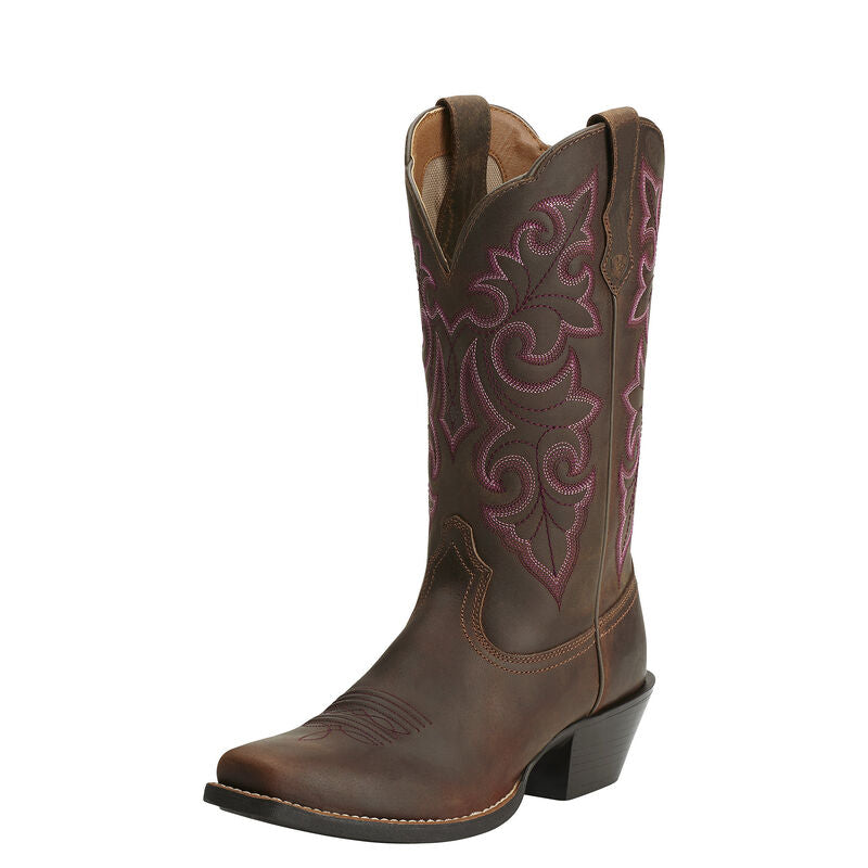 Ariat Round Up Square Toe | Powder Brown