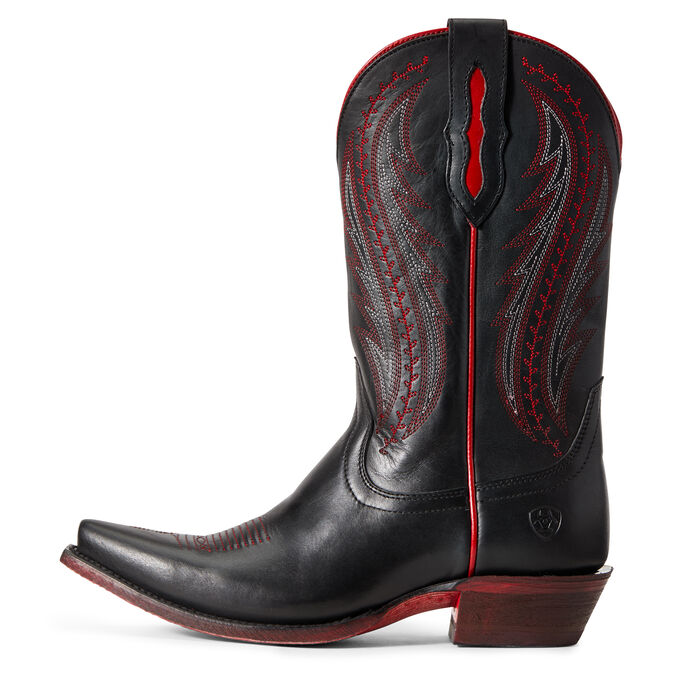 Ariat Women Tailgate Western Boot | Black/Red