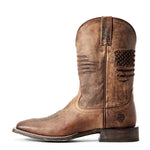 Load image into Gallery viewer, Ariat Men Circuit Patriot Western Boot | Weathered Tan
