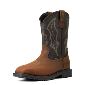 Men's Ariat Work Boots RigTEK H2O Comp Toe | Distreessed Brown