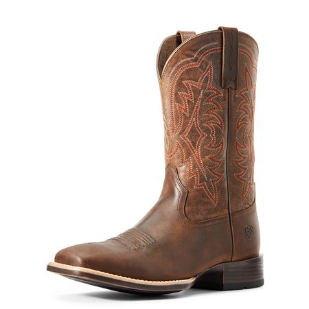 Ariat Men Ryden Ultra Western Boot | Distressed Brown