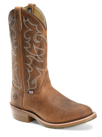 Double H Dylan Steel Toe Western Work Boots | Brown